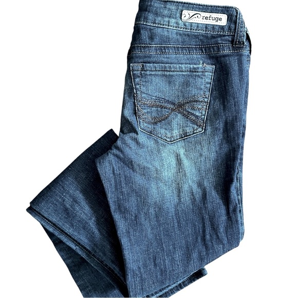 Refuge Runway Everyday Mid Rise Boot Jeans Size 6 - Picture 12 of 14